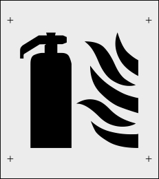 Gaśnica szablon do malowania