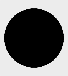 Koło znak nakazu szablon do malowania