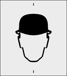 Ochrona głowy szablon do malowania