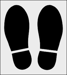 Stań tutaj szablon do malowania