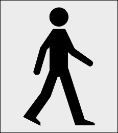 Przejście dla pieszych szablon do malowania