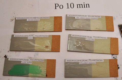Środek do usuwania farby poliuretanowej wodorozcieńczalnej