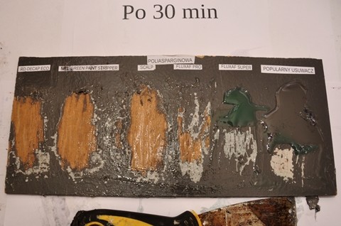 Środki do usuwania żywicy poliasparginowej