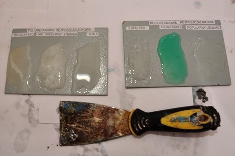 Usuwanie farby poliuretanowej rozpuszczalnikowej