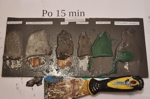 Środki do usuwania farby poliasparginowej