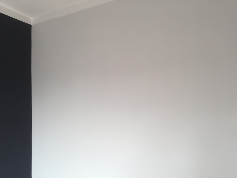 Farba akrylowa do ścian Deco Acryl w wykończeniu matowym w kolorze NCS S 1500 N na ścianie pokoju