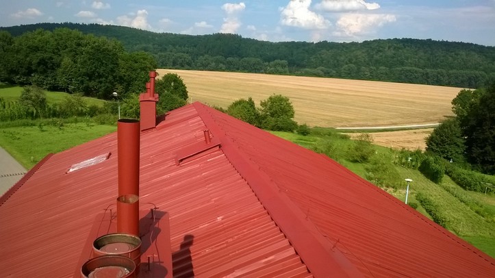 Zabezpieczanie antykorozyjne dachu, kolor RAL 3009