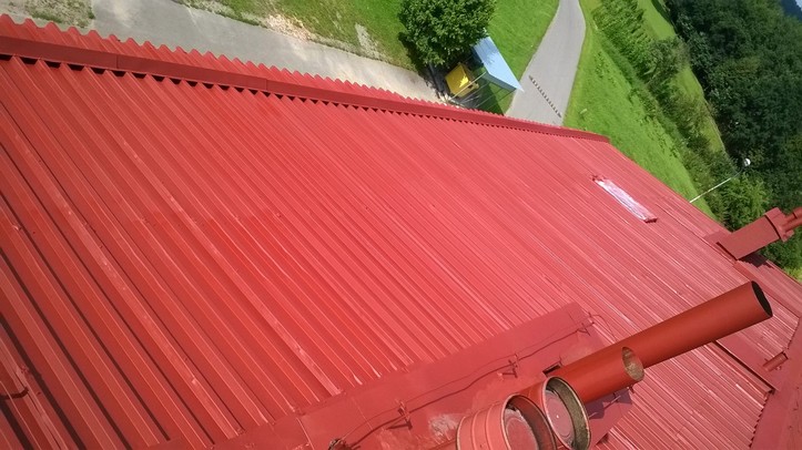 Zabezpieczanie antykorozyjne dachu, kolor RAL 3009