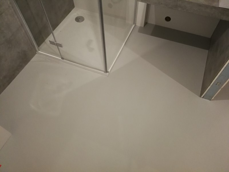 Posadzka poliuretanowa Hydrograff HP RAL 7038 na posadzce