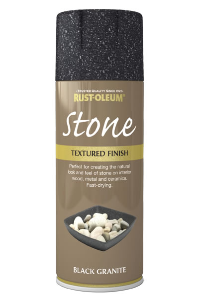 Spray imitujący kamień Rust-Oleum Stone - czarny granit