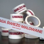 Taśma do oznaczeń - Uwaga świeżo malowane