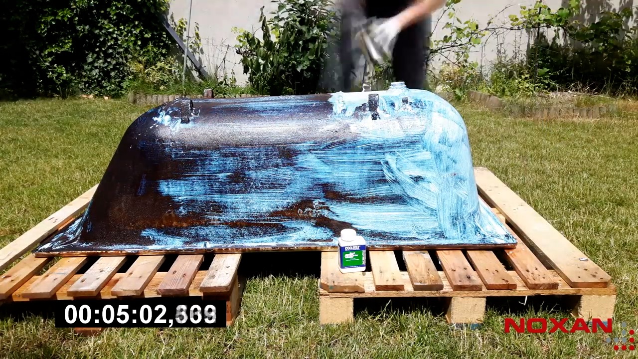 Proces nautralizacji rdzy