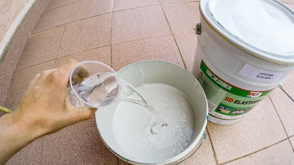 Rozcieńczanie produktu Elastodeck