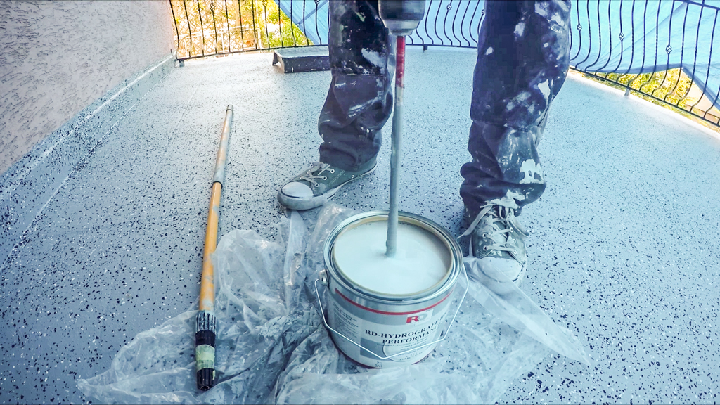 Mieszanie dwuskładnikowego lakieru Hydrograff HP