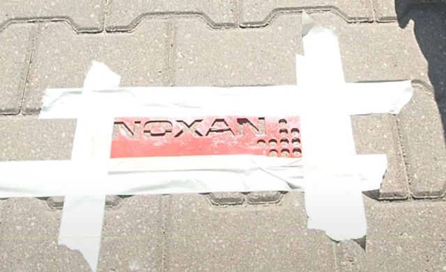 Zabezpieczenie szablonu przed malowaniem 