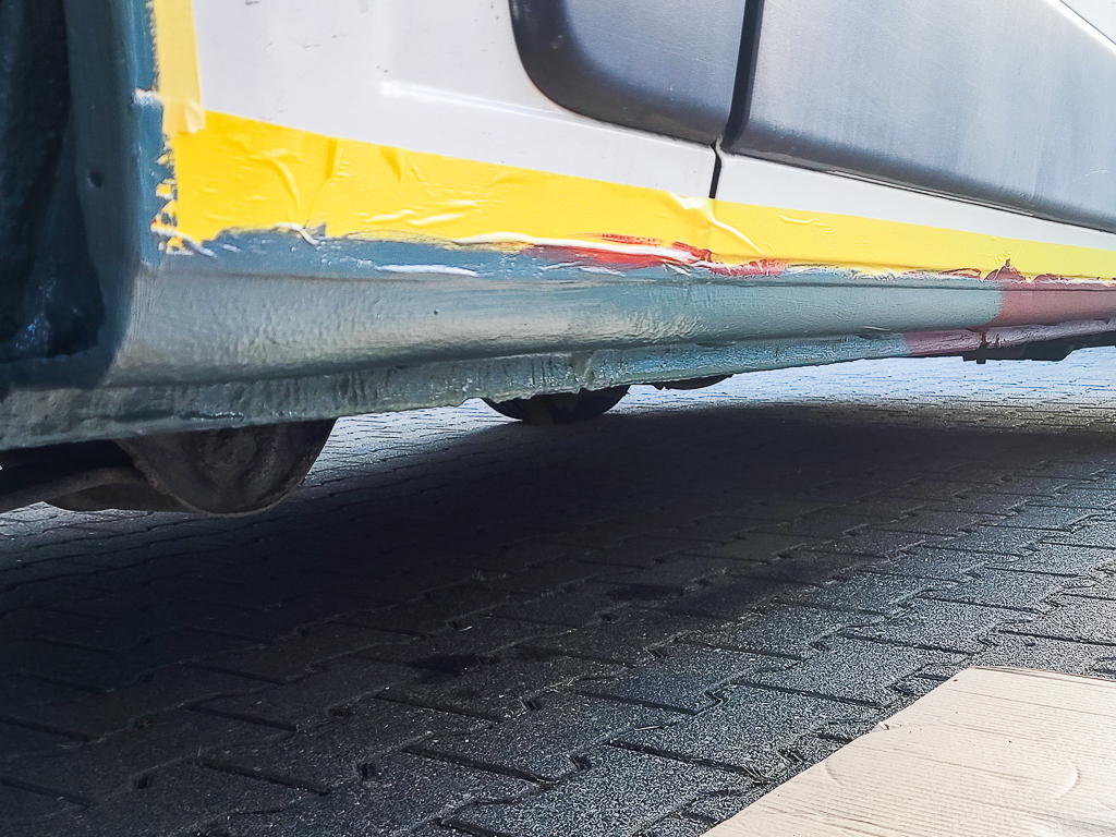 Elastometal po aplikacji drugiej warstwy