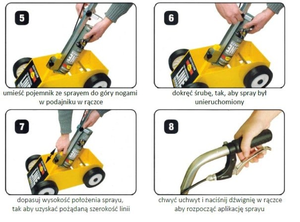 Wózek do malowani linii