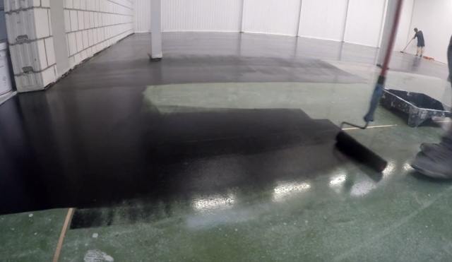 Posadzka nieiskrząca Aplikacja grafitu przewodzącego