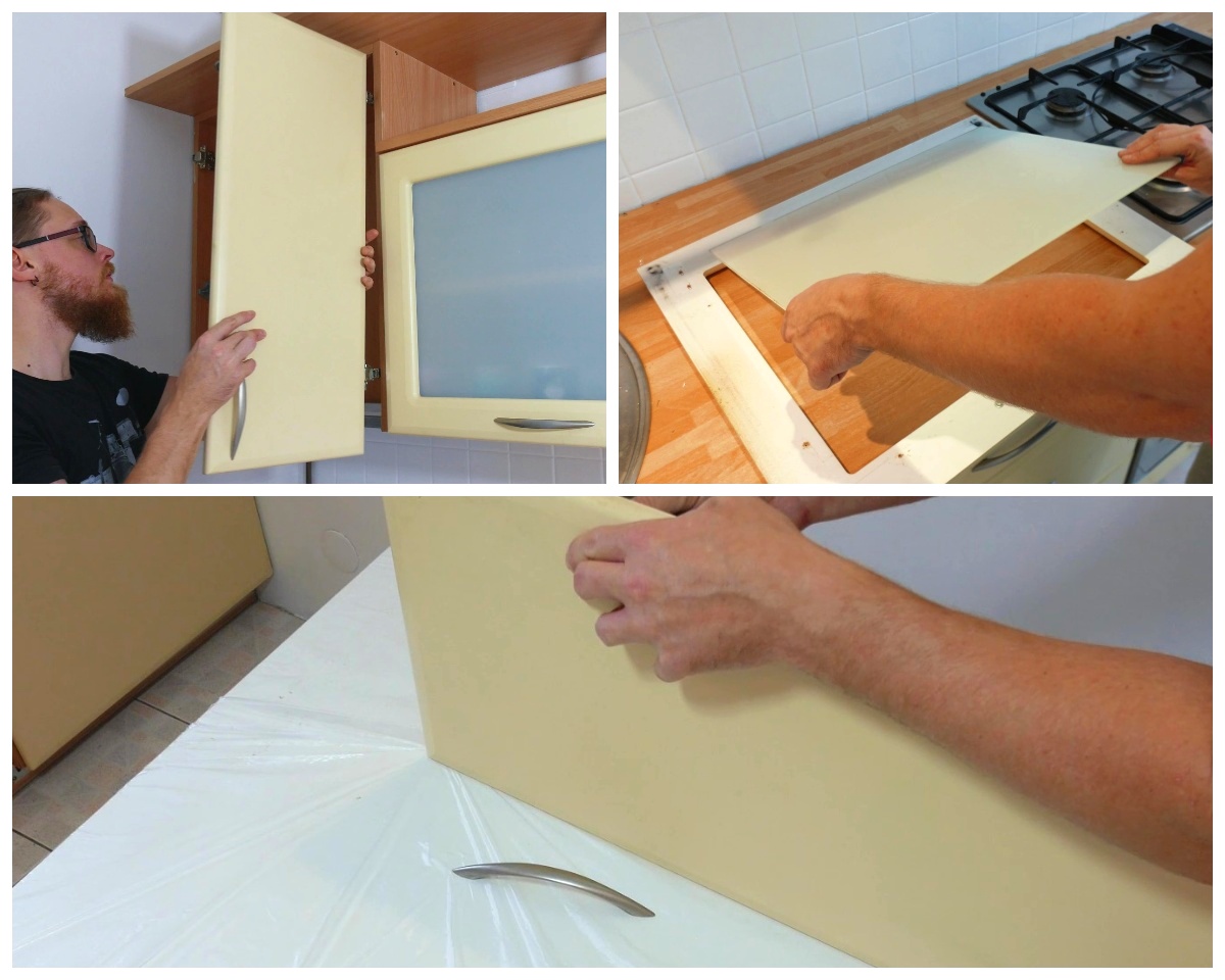 Demontaż frontów szafek