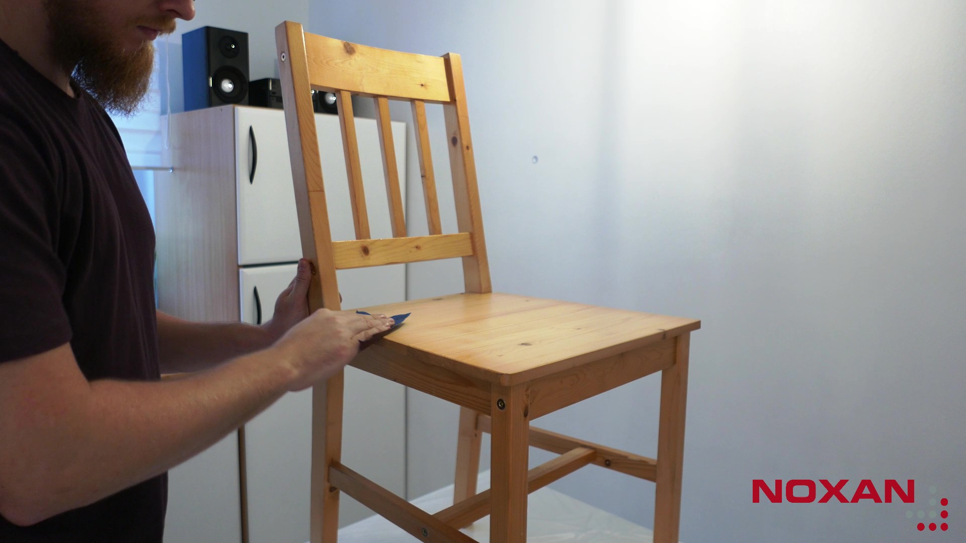 Szlifowanie krzesła Szlifowanie krzesła