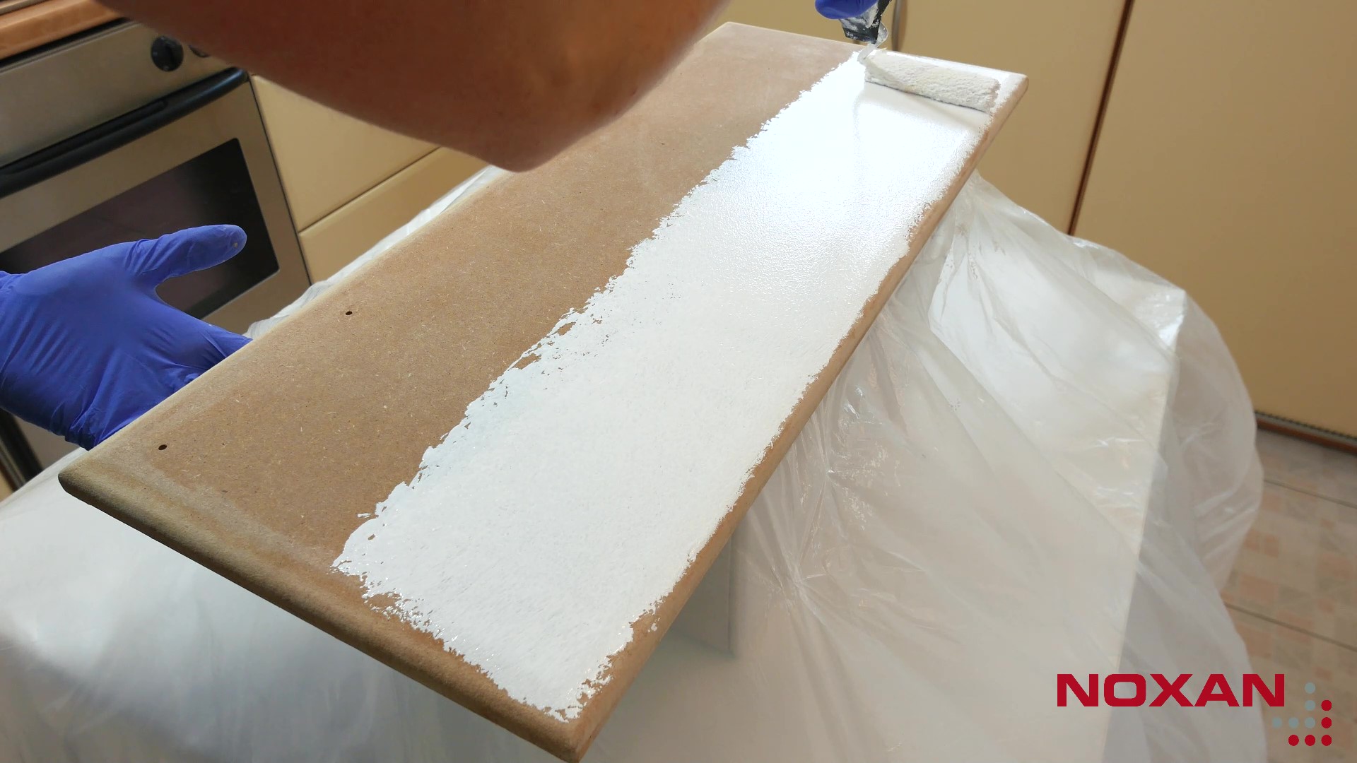 malowanie wałkiem frontu bez okleiny