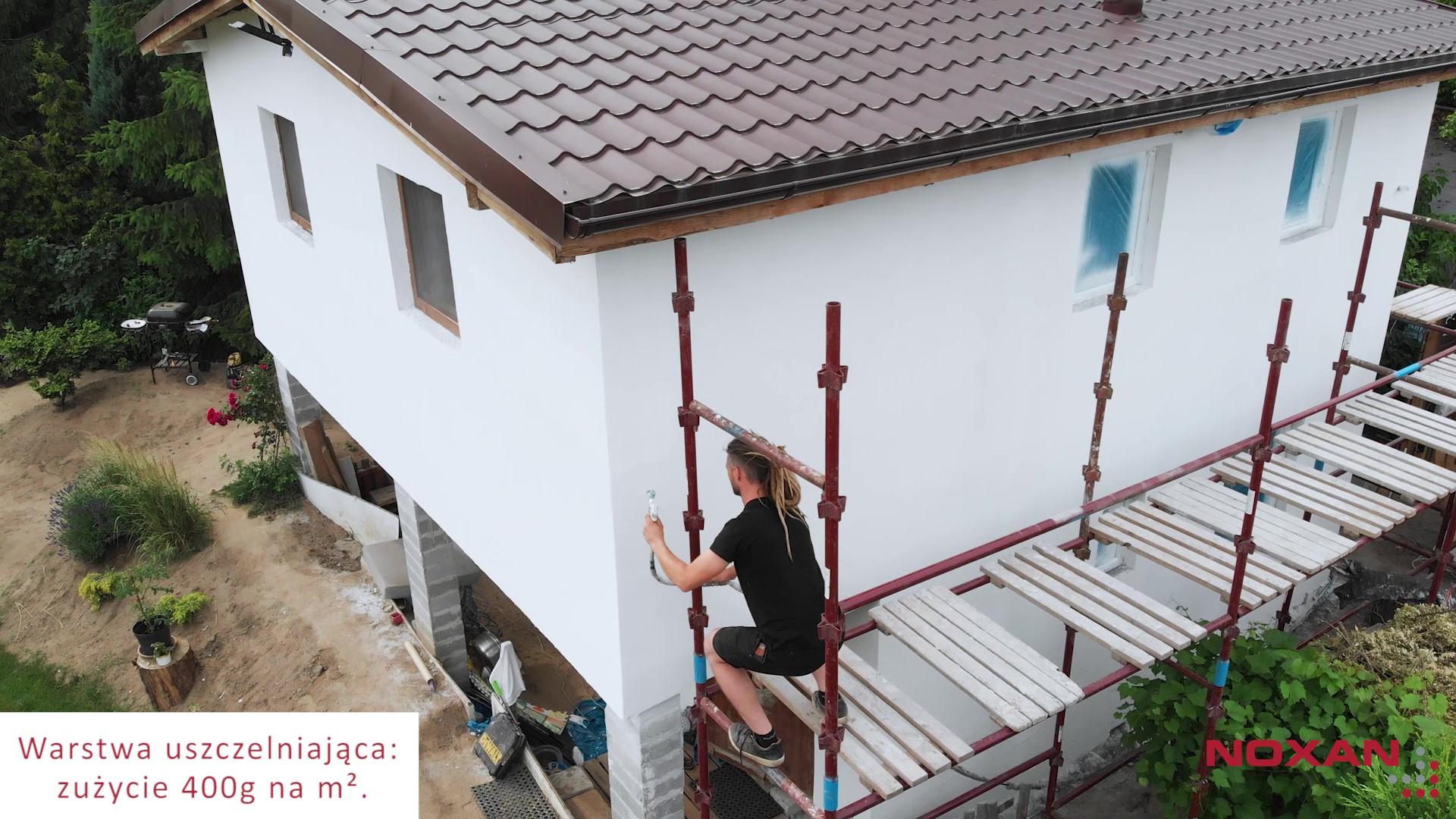 Malowanie drugiej warstwy Elastoflex