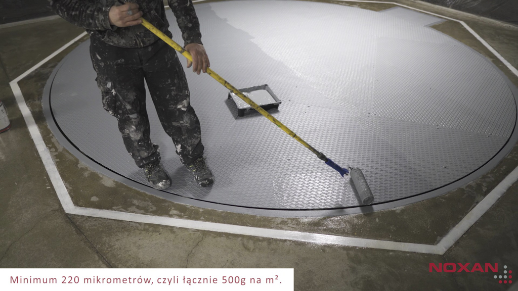 Malowanie Elastometal druga warstwa