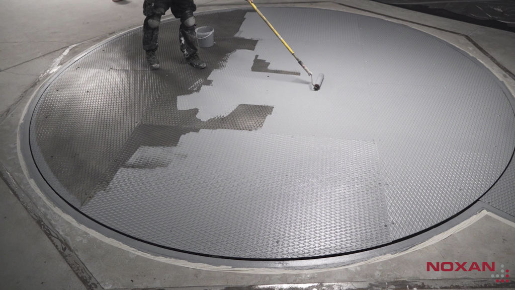 Malowanie Elastometal pierwsza warstwa 2