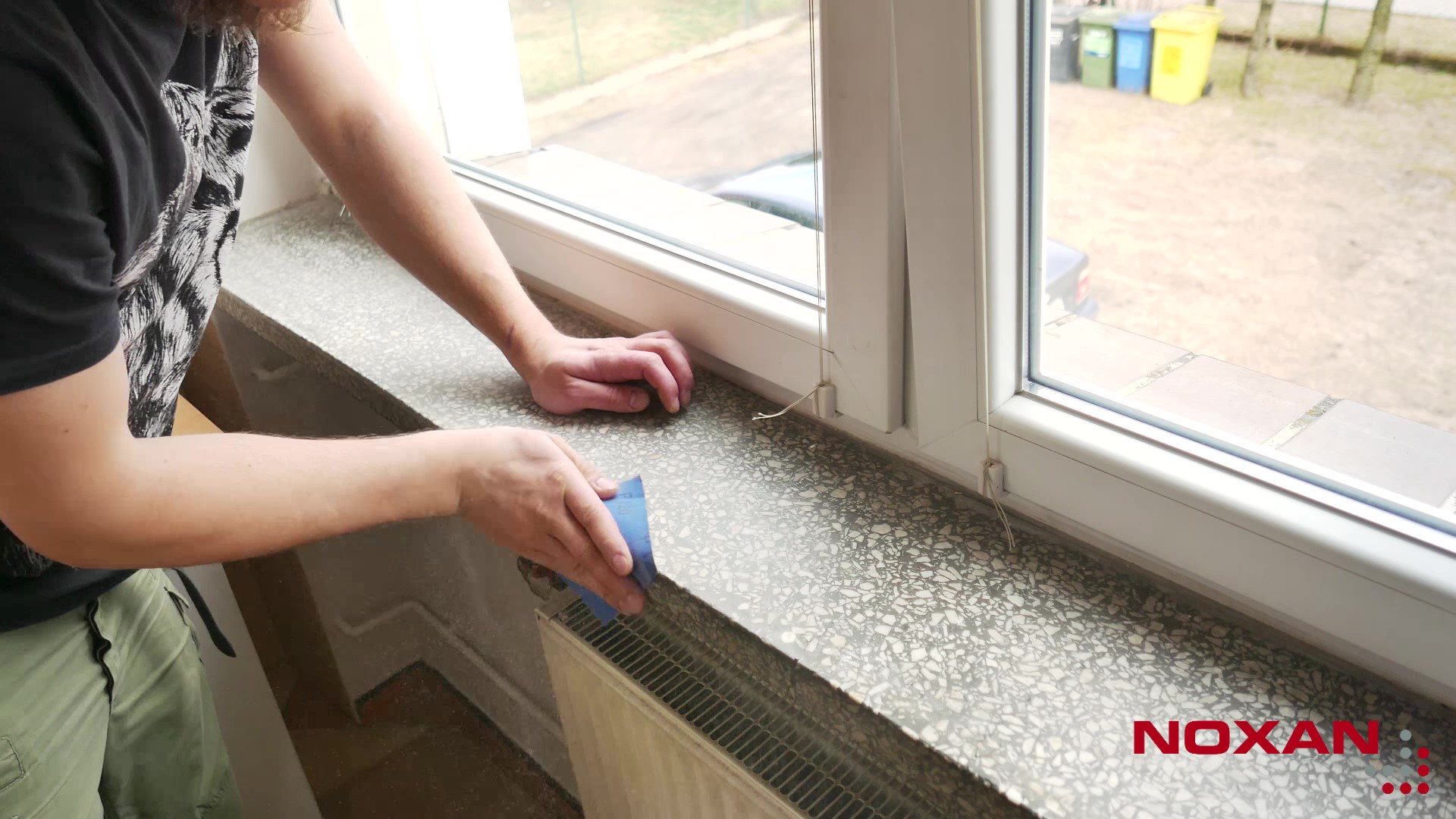 Szlifowanie parapetu