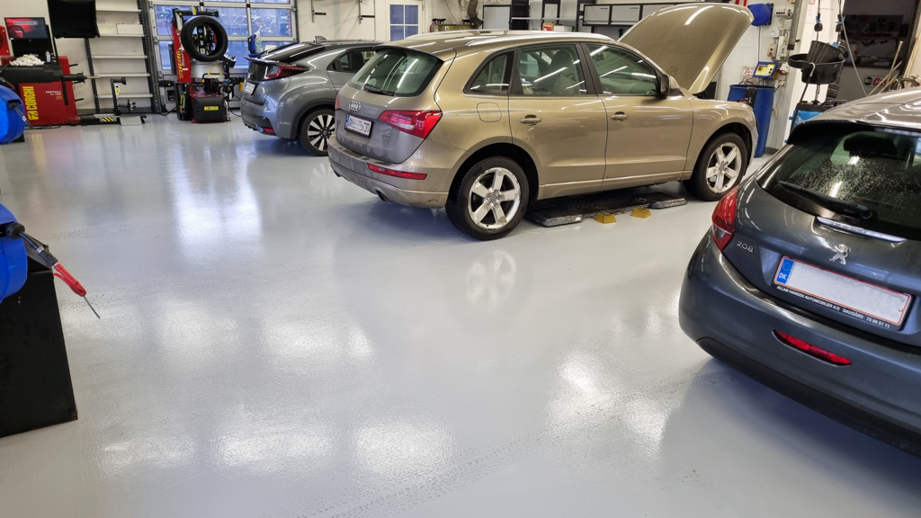 Posadzka w warsztacie