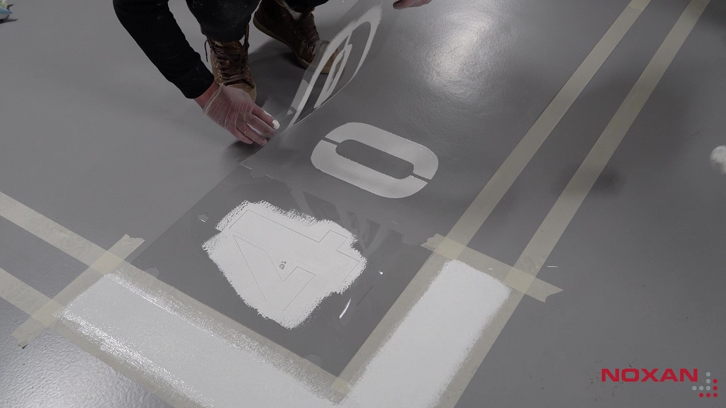 Pomalowane oznaczenie