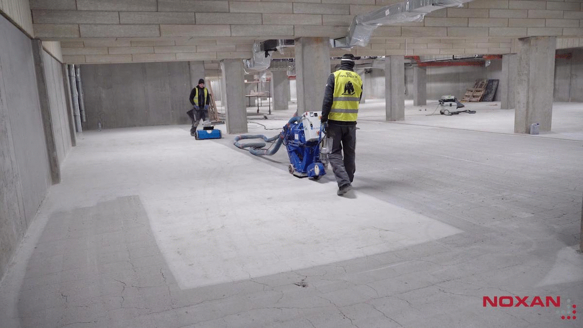 Śrutowanie posadzki