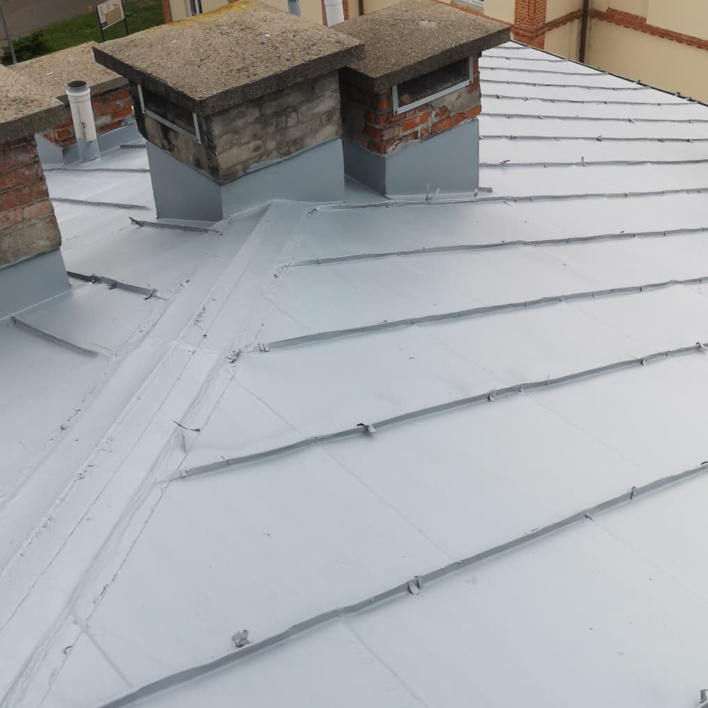 Dach pomalowany Elastometalem