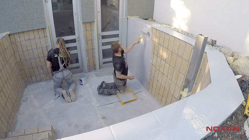 Dampshield aplikacja na powierzchnie pionowe