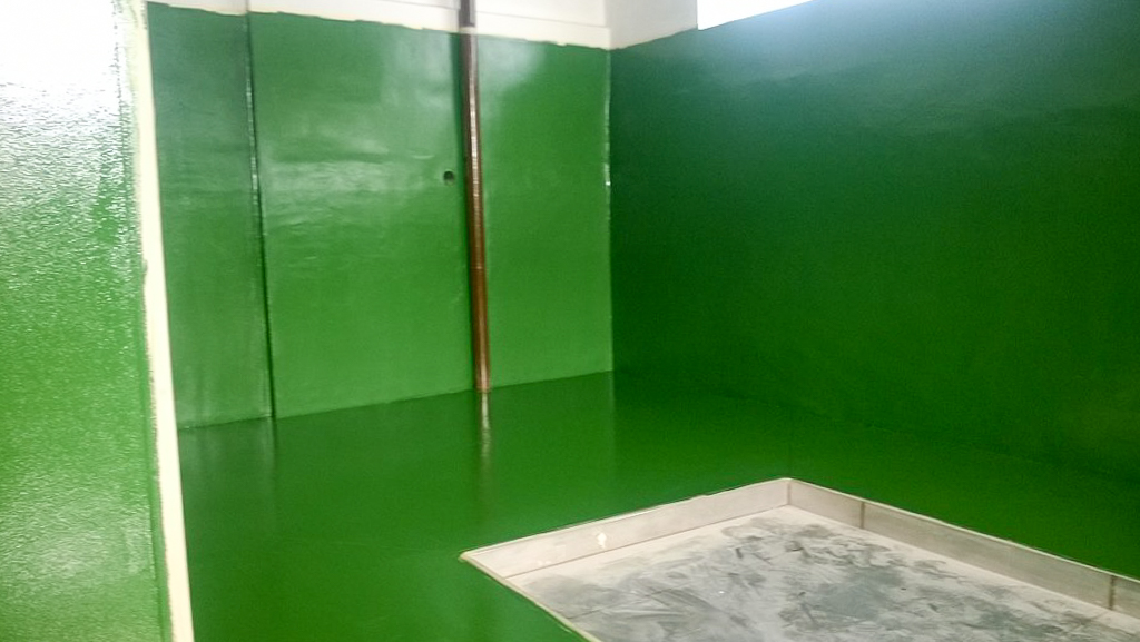 Żywica na powierzchniach pionowych