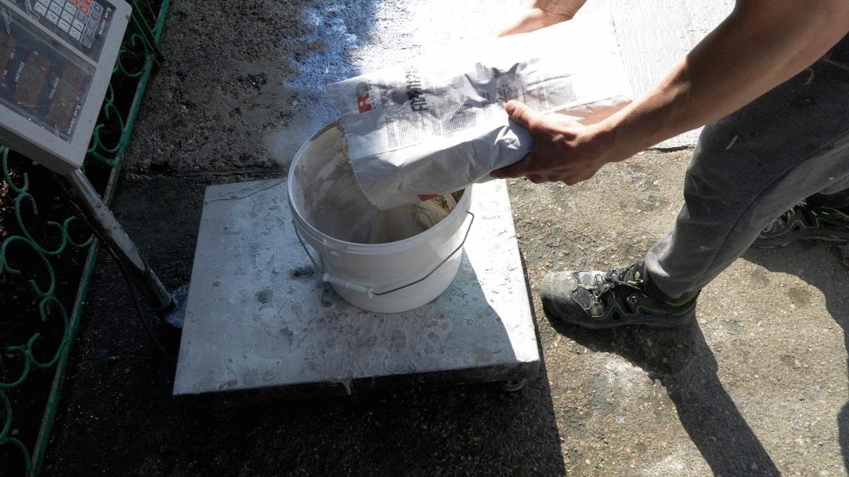 Cement Filler - mieszanie