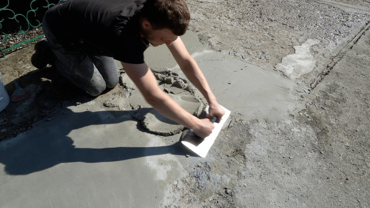 Cement Filler z piaskiem - aplikacja