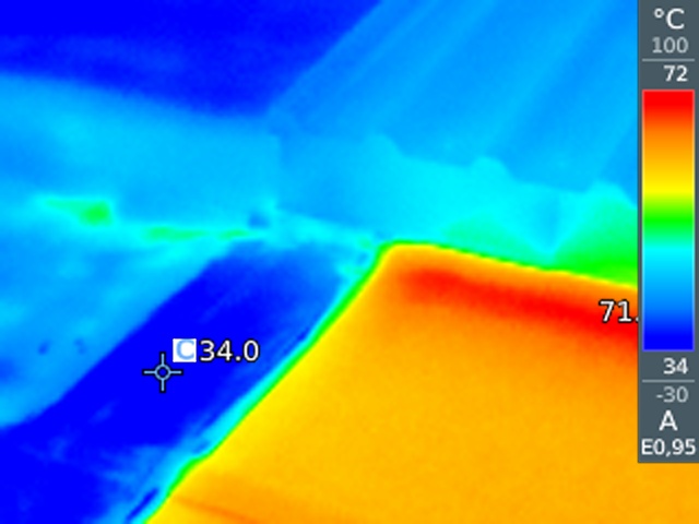 dach na kamerze termowizyjnej