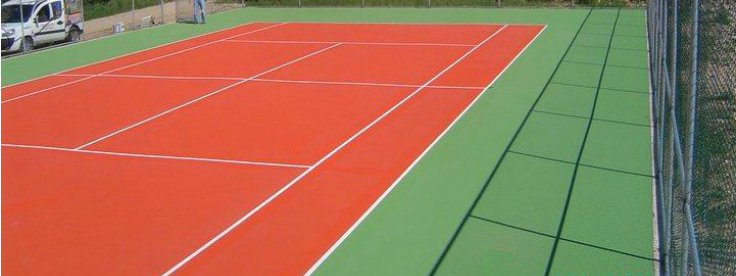 Farba do kortów tenisowych, boisk gruntów sportowych