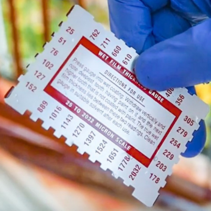 Metal measuring paint comb - Noxan.pl Metal measuring paint comb - Noxan.pl