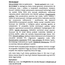 Ekologiczna farba do ścian Ecomat - kolory RAL z mieszalnika Ekologiczna farba do ścian Ecomat - kolory RAL z mieszalnika