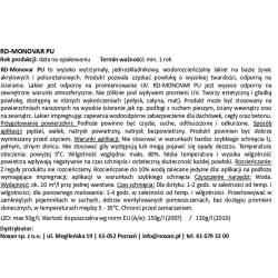 Lakier do lamperii Monovar PU Lakier do lamperii Monovar PU
