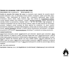 Usuwanie farb sprayem Scalpex NW AE Usuwanie farb sprayem Scalpex NW AE