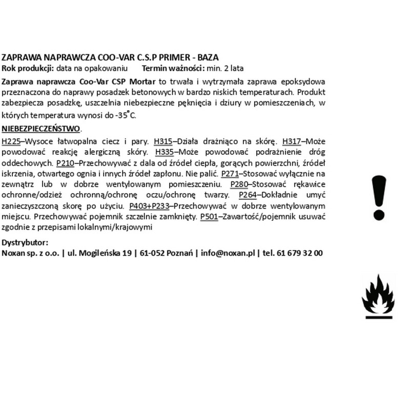 Cold storage repair mortar - CSP Mortar Cold storage repair mortar - CSP Mortar