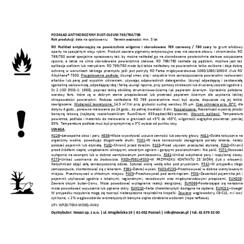 Anti-corrosion rust primer 769 Anti-corrosion rust primer 769