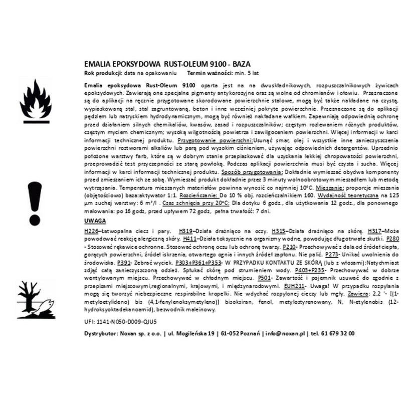 Rust-Oleum 9100HS epoxy paint - RAL colors from the mixer Rust-Oleum 9100HS epoxy paint - RAL colors from the mixer