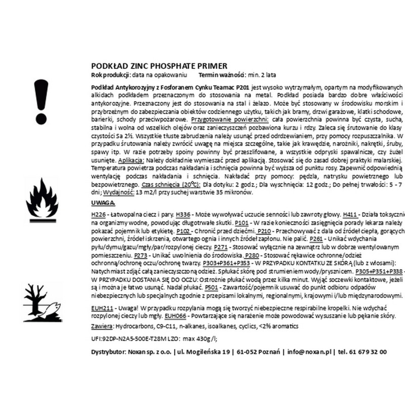 Zinc anti-corrosion primer P201 Zinc anti-corrosion primer P201
