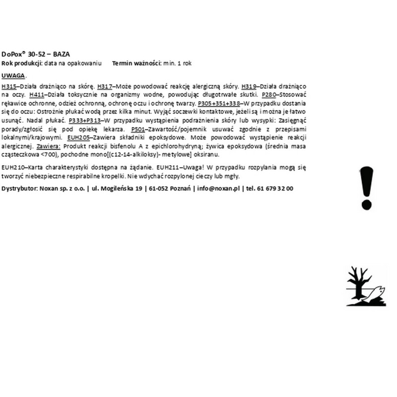 DoPox® HardCoat 30-52 - solvent-free epoxy resin - Noxan.pl DoPox® HardCoat 30-52 - solvent-free epoxy resin - Noxan.pl