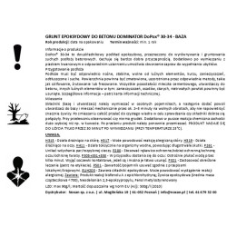 Epoxy primer for dry concrete - Dominator DoPox® 30-34 Epoxy primer for dry concrete - Dominator DoPox® 30-34