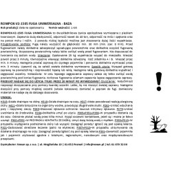 Zaprawa do spoinowania kostki brukowej, kamienia, nawierzchni brukowych ROMPOX 1505 V2PL Zaprawa do spoinowania kostki brukowej, kamienia, nawierzchni brukowych ROMPOX 1505 V2PL